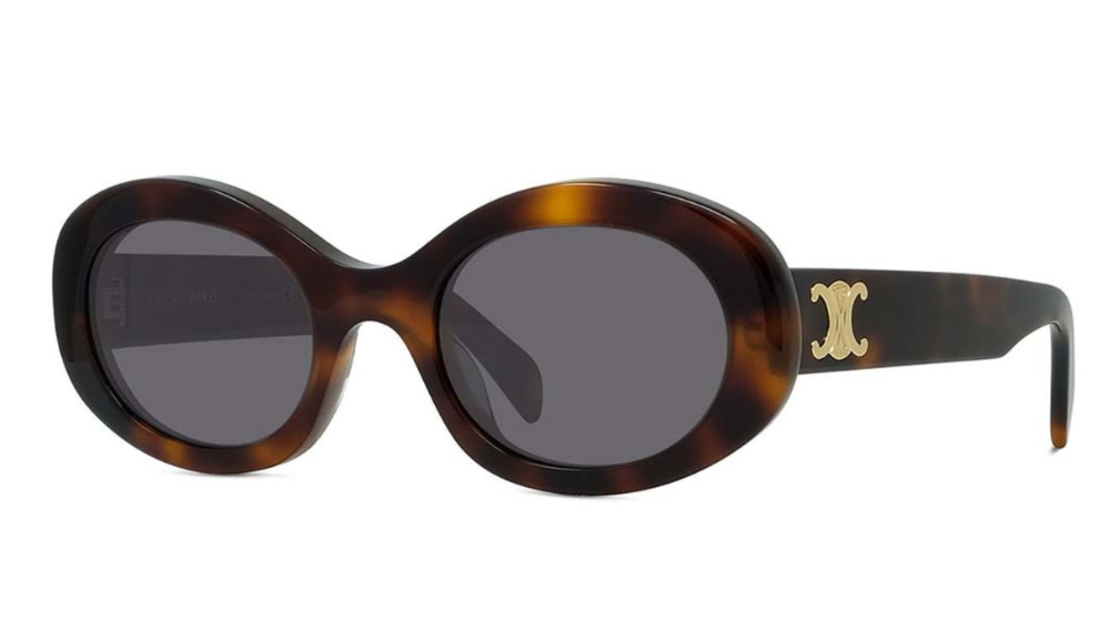 Óculos de sol Celine CL40194U Triomphe 1 cor Havana – foto 1