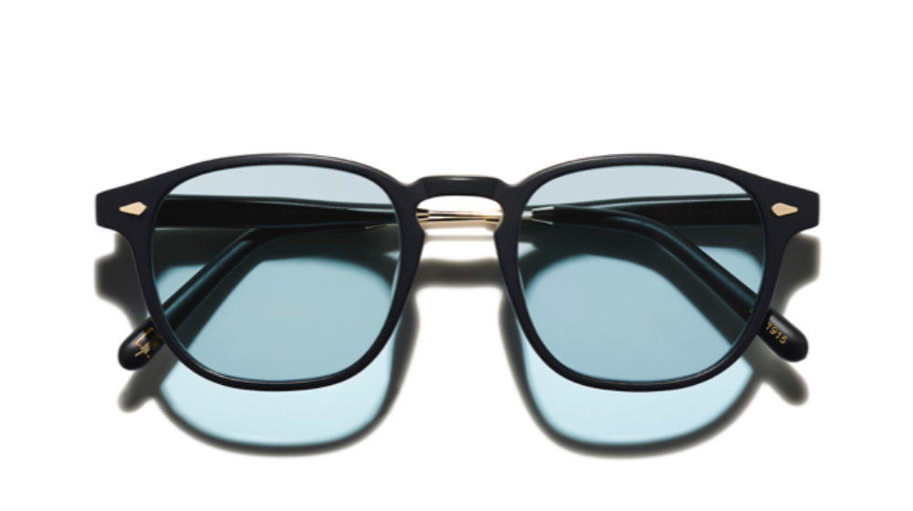 Óculos de sol Moscot Genug cor Preto matte e dourado – foto 1