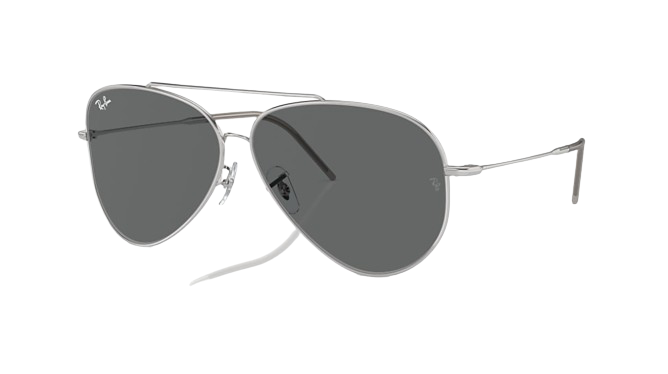 Óculos de sol Ray-Ban RB0101S Aviator Reverse cor Prateado – foto 1
