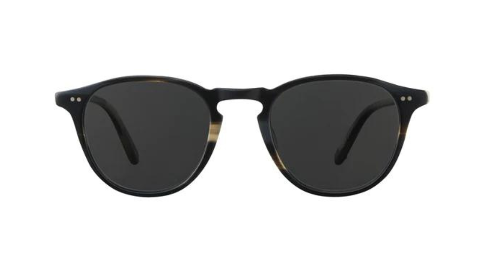 Óculos de sol Garrett Leight Hampton cor Basalt – foto 1