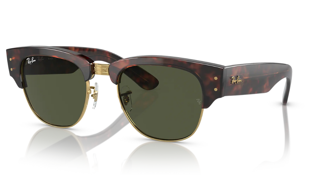 Óculos de sol Ray-Ban RB0316S Mega Clubmaster cor Tortoise – foto 1