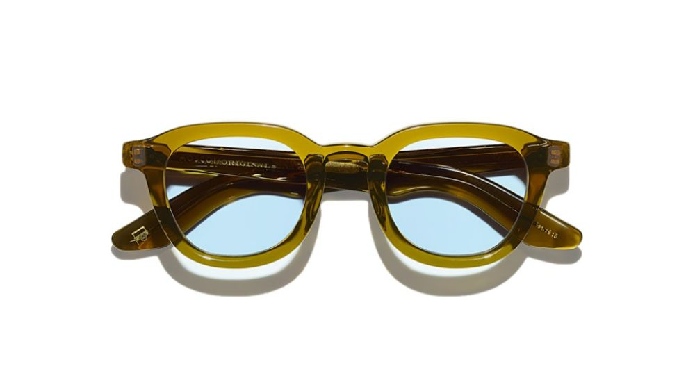 Moscot Dahven PolyChrome Olive Brown