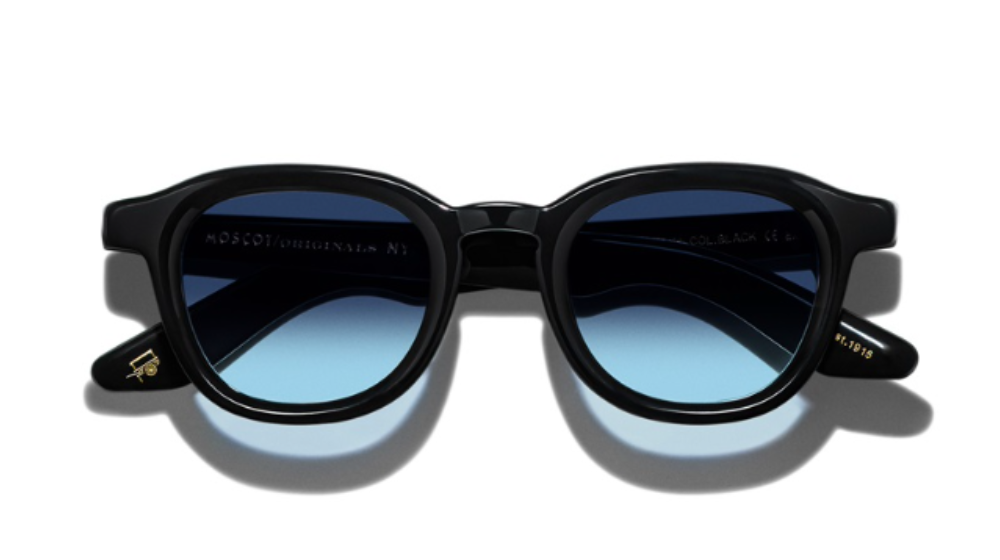 Moscot Dahven Denim Blue Custom Made Tints 47