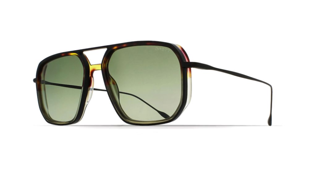 Óculos de sol Brett Jarno cor Khaki/Black Faded Tortoiseshell – foto 2