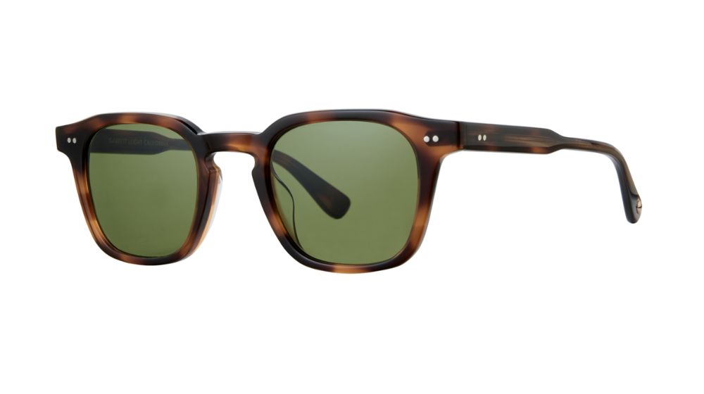 Óculos de sol Garrett Leight Verdugo cor Spotted Brown Shell/Pure Green – foto 2