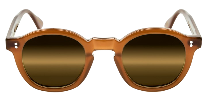 Óculos de sol Lesca Mose Reedição Edição Limitada 074/157 cor Mel com lentes castanhas – foto 1