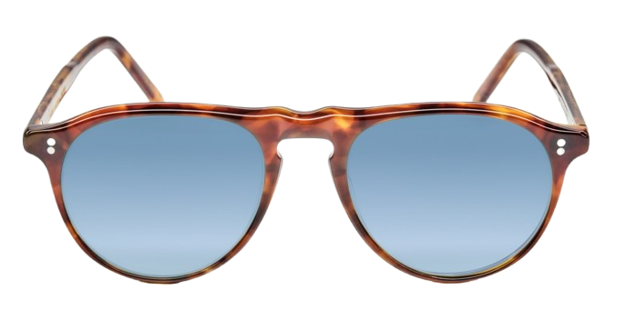 Óculos de sol Lesca Tony Edição Limitada 52/60 cor Castanho com lentes azuis minerais – foto 1