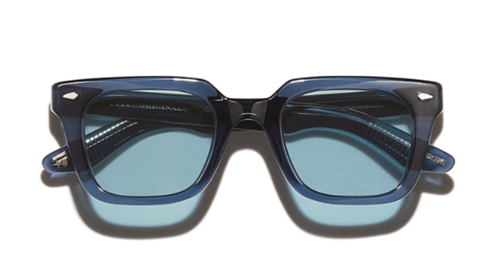 Óculos de sol Moscot Grober cor Navy – foto 1