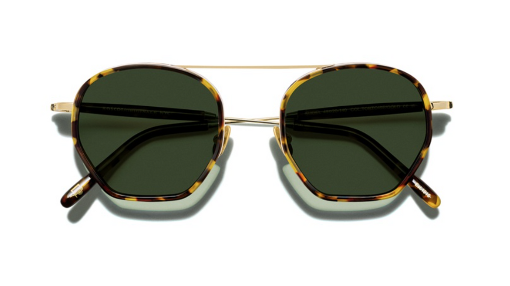 Óculos de sol Moscot Kugel cor Tortoise/Gold – foto 1