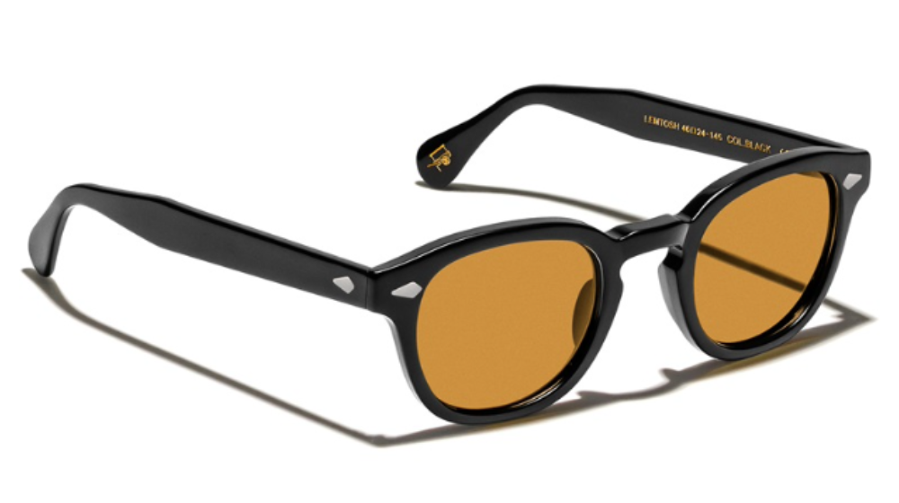 Óculos de sol Moscot Lemtosh Amber Custom made tints 49 cor Black – foto 2