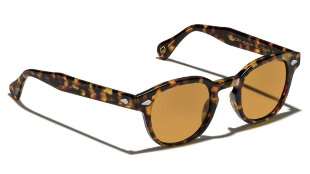 Óculos de sol Moscot Lemtosh Amber Custom made tints™ cor Tortoise – foto 2
