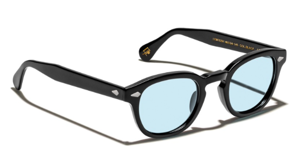 Óculos de sol Moscot Lemtosh Bel Air Blue Custom made tints cor Black – foto 2