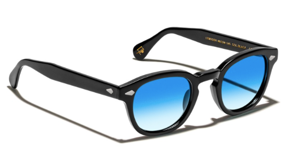 Óculos de sol Moscot Lemtosh Broadway Blue Fade Custom made tints cor Black – foto 2