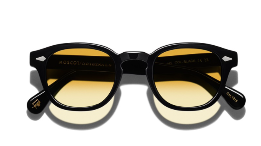 Óculos de sol Moscot Lemtosh Chestnut Fade Custom made tints™ cor Black – foto 1