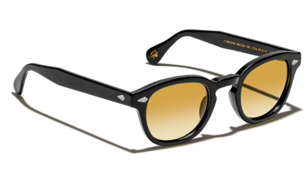 Óculos de sol Moscot Lemtosh Chestnut Fade Custom made tints™ cor Black – foto 2