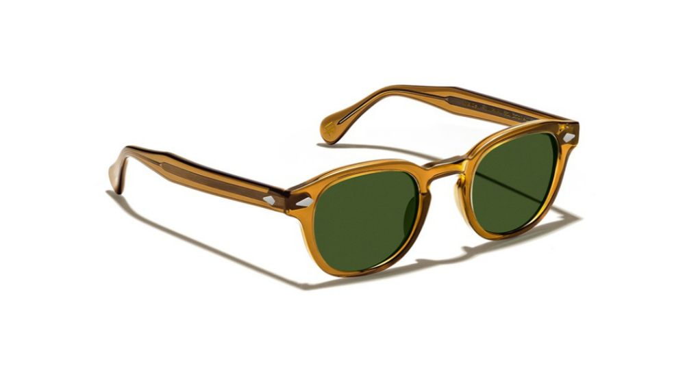 Óculos de sol Moscot Lemtosh cor Cognac Green – foto 2