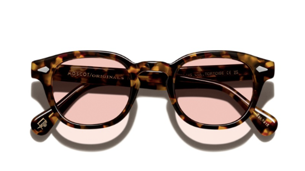 Óculos de sol Moscot Lemtosh NY Rose Custom made tints™ cor Tortoise – foto 1