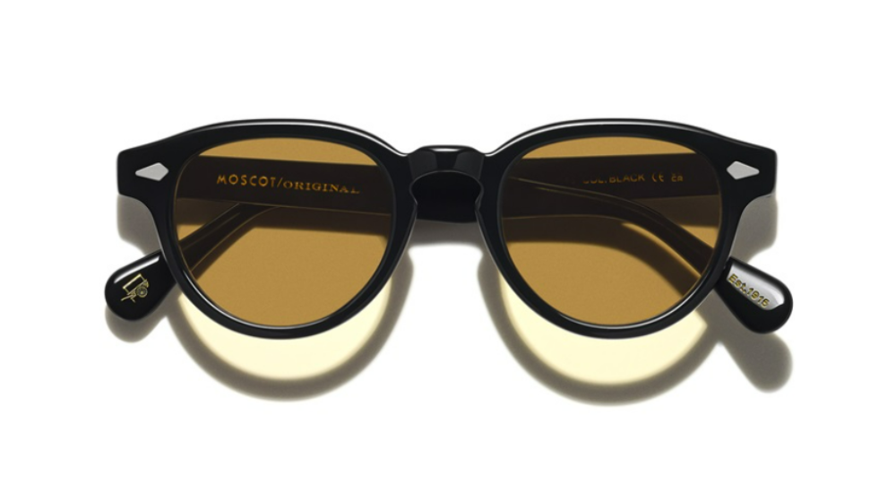 Óculos de sol Moscot Maydela cor Amber – foto 1