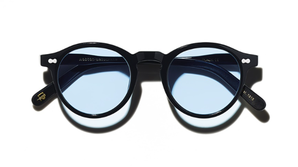 Óculos de sol Moscot Miltzen Bel Air Blue Custom made tints™ cor Black – foto 1