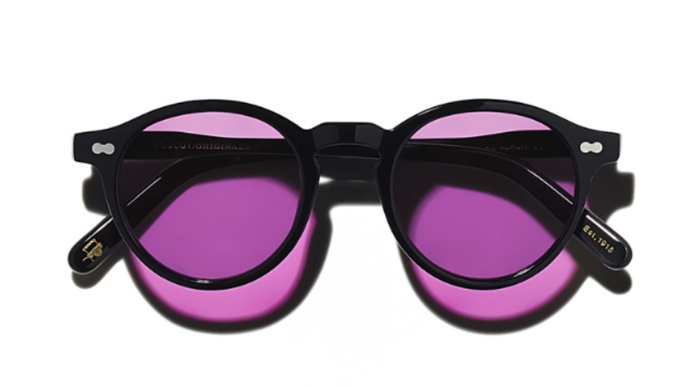 Óculos de sol Moscot Miltzen Custom made tints cor Black – foto 1