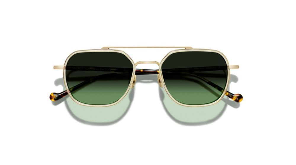 Óculos de sol Moscot Mizer cor Flesh Tortoise/Gold – foto 1